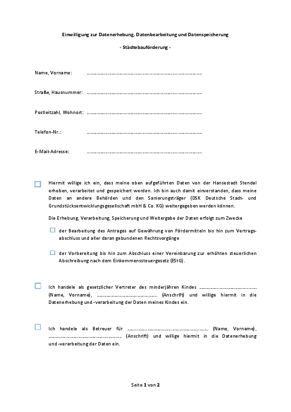 datenschutzeinwilligung