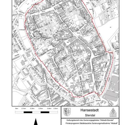 lageplan sanierungssatzungsgebiet altstadt stendal